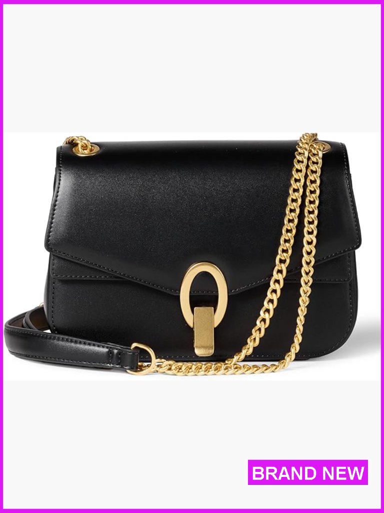 Chain Shoulder Bag Satchel Classic Chic Crossbody Faux Leather Purse
